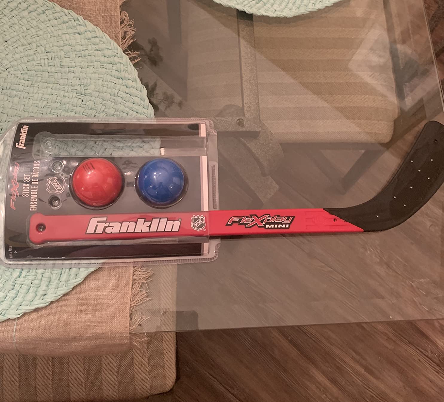 Franklin Sports NHL Flex Play Hockey Sticks and Ball Set - 2 Players customer photo 1