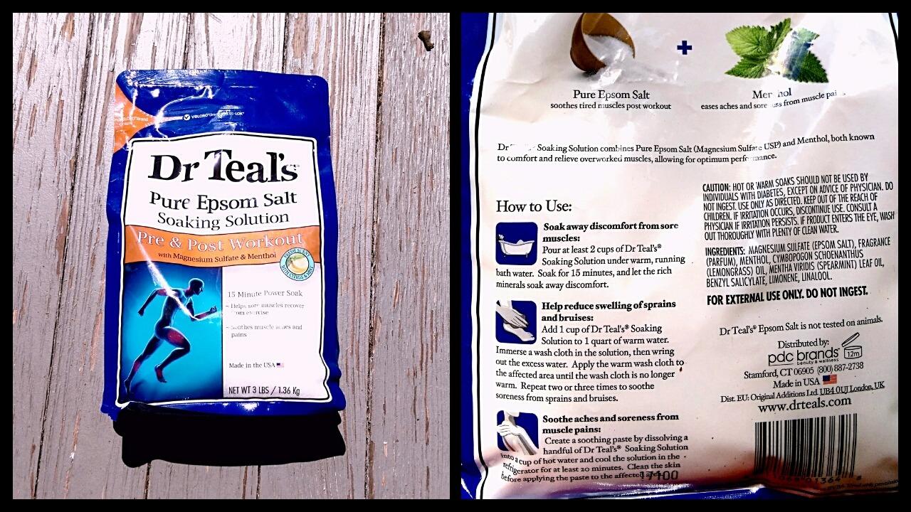 Dr Teal's Epsom Salt Magnesium Soak, Pre & Post Workout with Menthol & Essential Oils, 3 lbs customer photo 2
