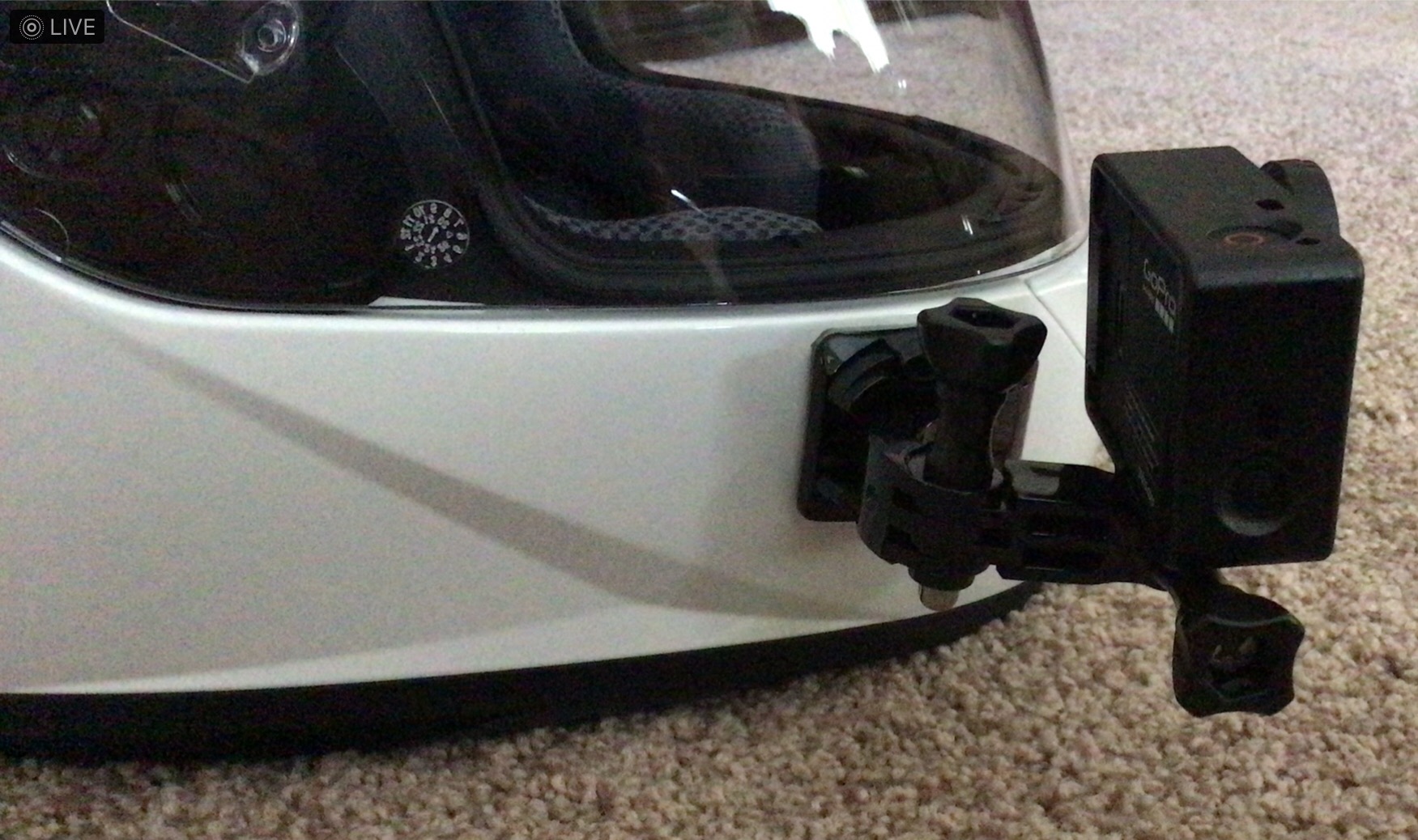 Helmet Adhesive Sticky Mounts Curved Attachment Flat 3M Mount Compatible with GoPro Hero 13 12 11 10 Max 9 8 7 6 5 4 Session DJI Osmo Action Cameras (6 Packs) customer photo 2