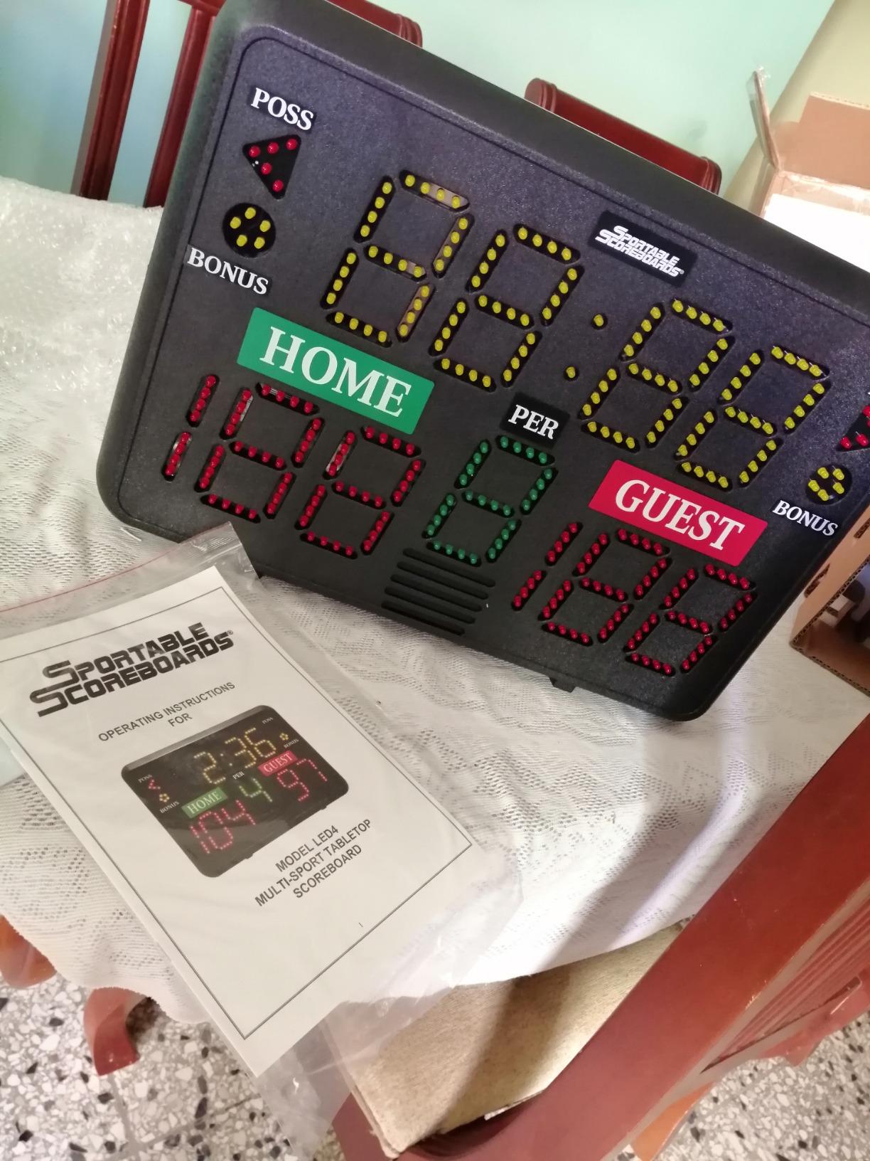 Multisport Indoor Tabletop Scoreboard- Used for Basketball, Volleyball, Wrestling and More customer photo 2