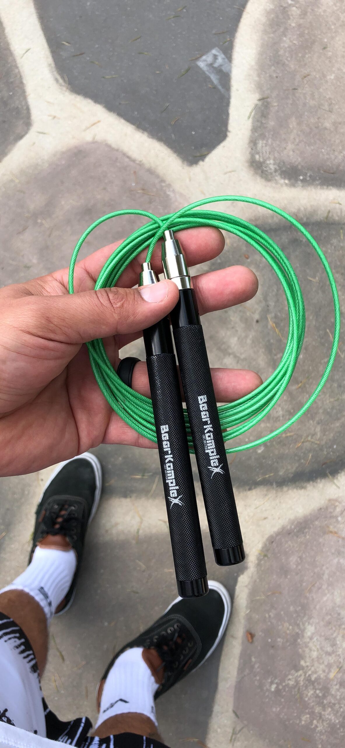 Bear KompleX Speed Jump Rope - Adjustable Tangle-Free Skipping Rope, Lightweight Handles, Smooth 360° Swivel Bearings, 2 Steel Cables, Free Carrying Case customer photo 1