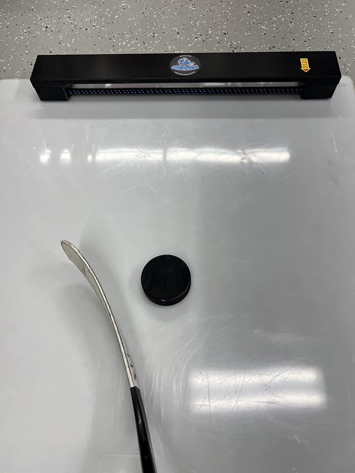 Hockey Revolution My Passer One Timer - Lightweight Passing Trainer - Durable Puck Rebounder Equipment for Passing, Shooting, One Timers - Length 24 inch, Puck Control customer photo 2