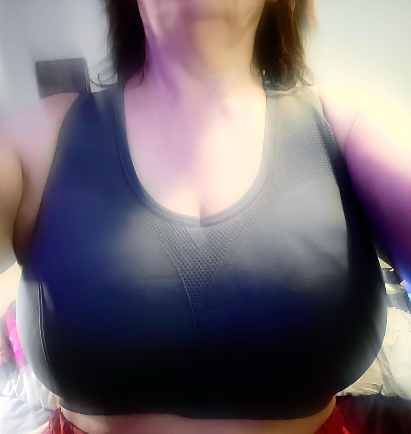 BAOMOSI Women's Seamless Racerback Sports Bra High Impact Support Yoga Gym Workout Fitness customer photo 1
