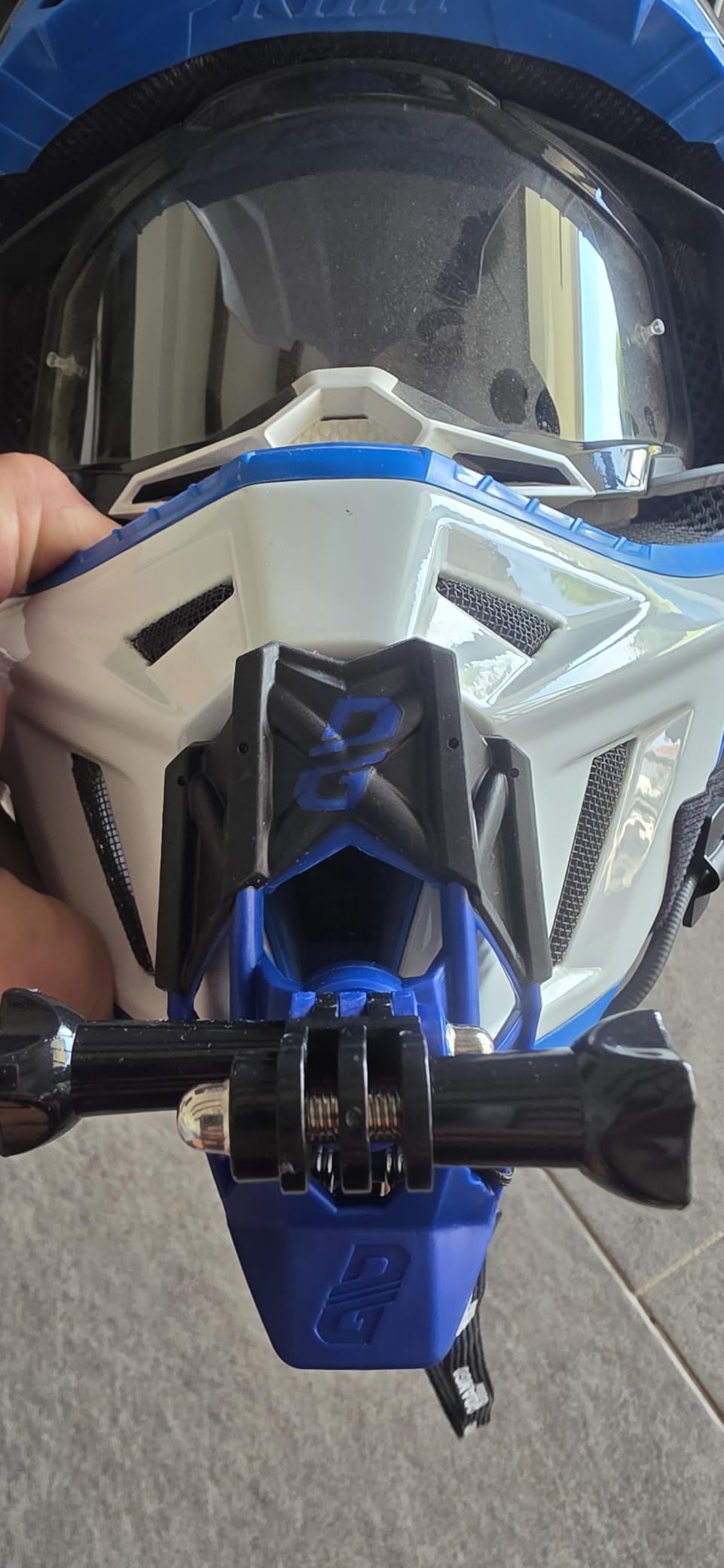 Dango Design Gripper Mount for GoPro/Osmo/Insta360 | Universal Helmet Clamp Mount for Action Cameras | Dirtbike, Motocross, Enduro, Motorcycle, and ATV Helmets | Stealth Black customer photo 2