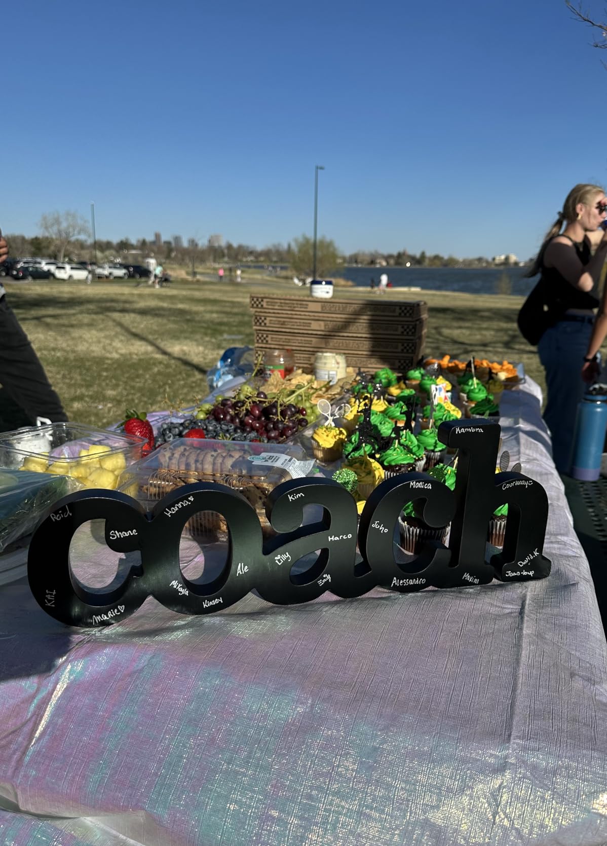 ChalkTalkSPORTS Coach Gift - Autograph Ready Coach Wood Word Sign with Pen - Handcrafted Ready to Sign Team Gift customer photo 1