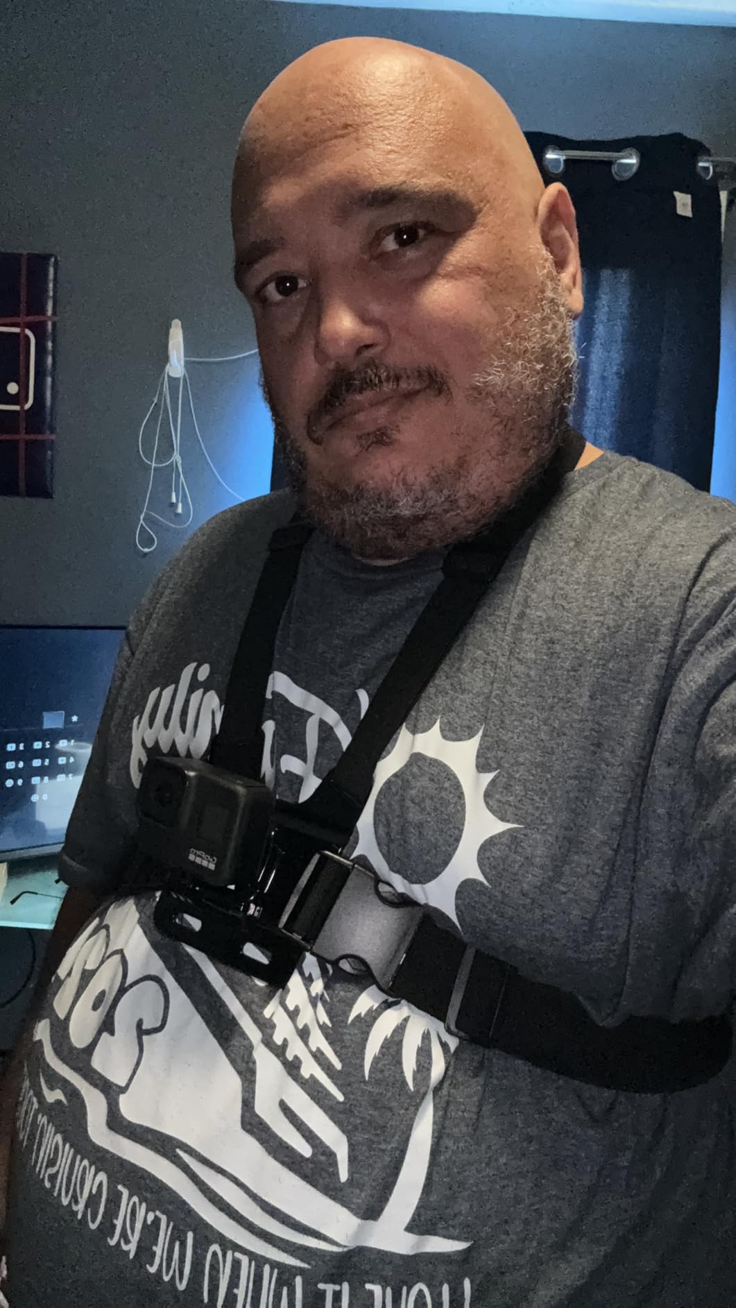 Amazon Basics Adjustable Chest Mount Harness for GoPro Camera, Compatible with GoPro Hero Series, Black customer photo 2