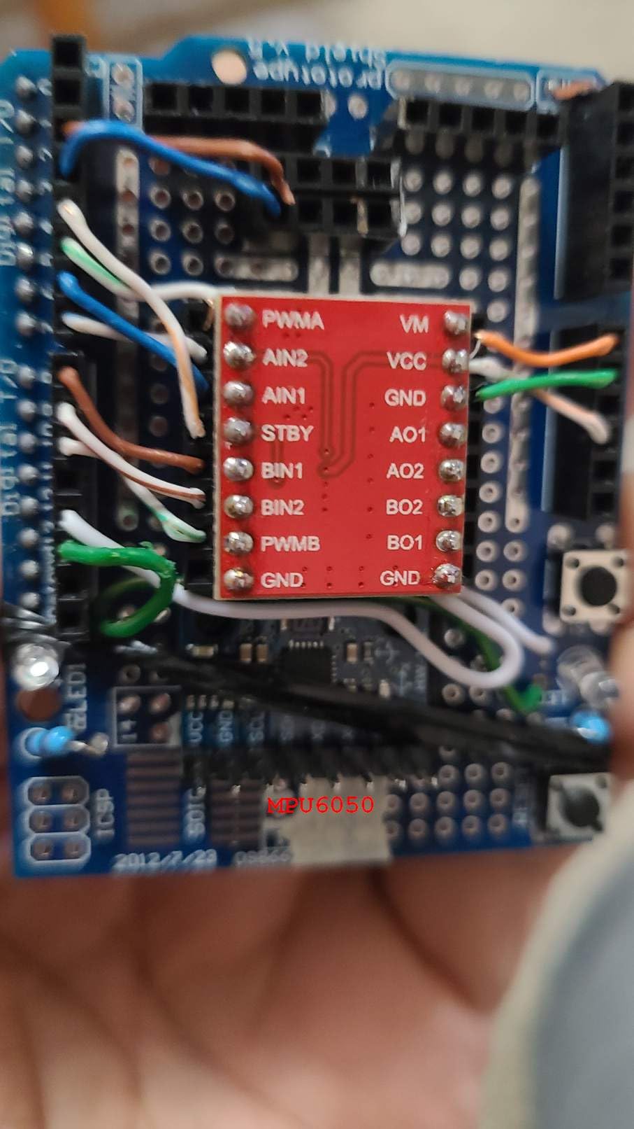 HiLetgo GY-521 MPU-6050 MPU6050 3 Axis Accelerometer Gyroscope Module 6 DOF 6-axis Accelerometer Gyroscope Sensor Module 16 Bit AD Converter Data Output IIC I2C for Arduino customer photo 1