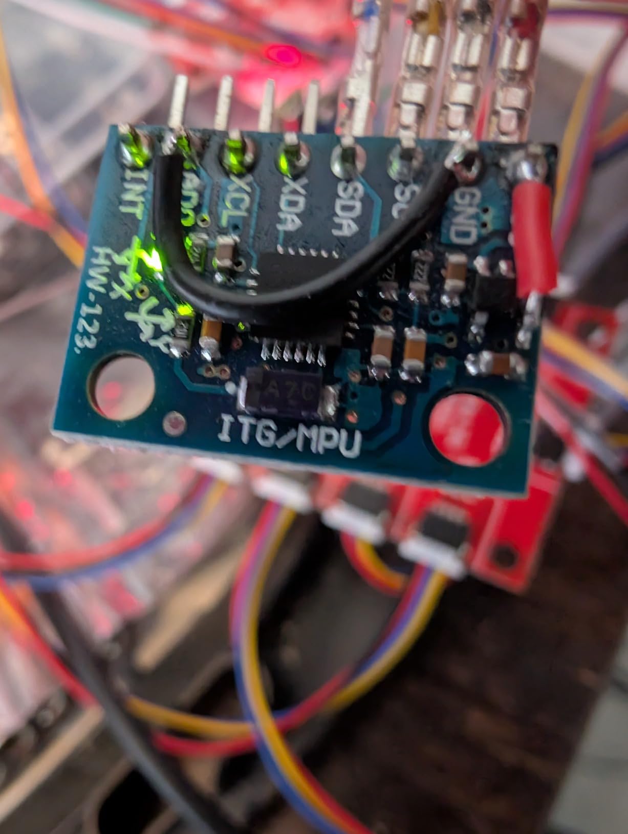 HiLetgo GY-521 MPU-6050 MPU6050 3 Axis Accelerometer Gyroscope Module 6 DOF 6-axis Accelerometer Gyroscope Sensor Module 16 Bit AD Converter Data Output IIC I2C for Arduino customer photo 2