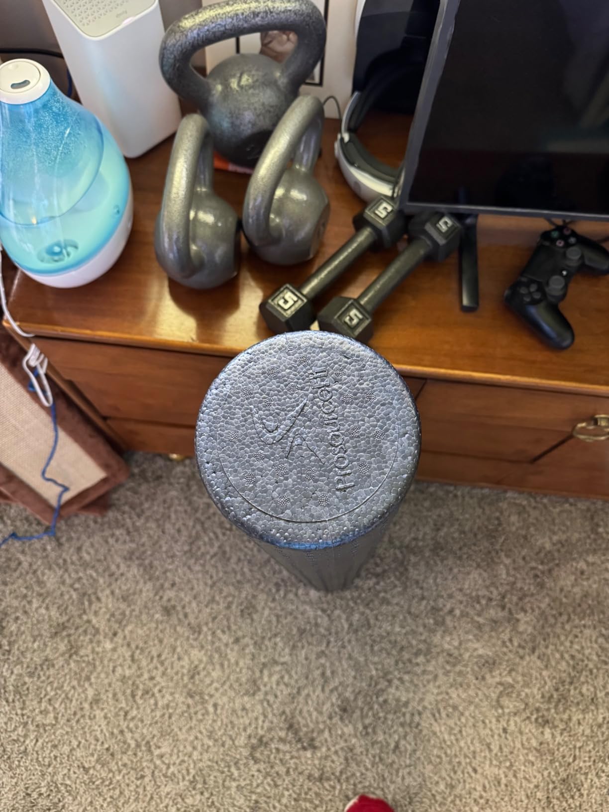 ProsourceFit High Density Foam Rollers Long, Firm Full Body Athletic Massage Tool for Back Stretching, Yoga, Pilates, Post Workout Muscle Recuperation customer photo 1