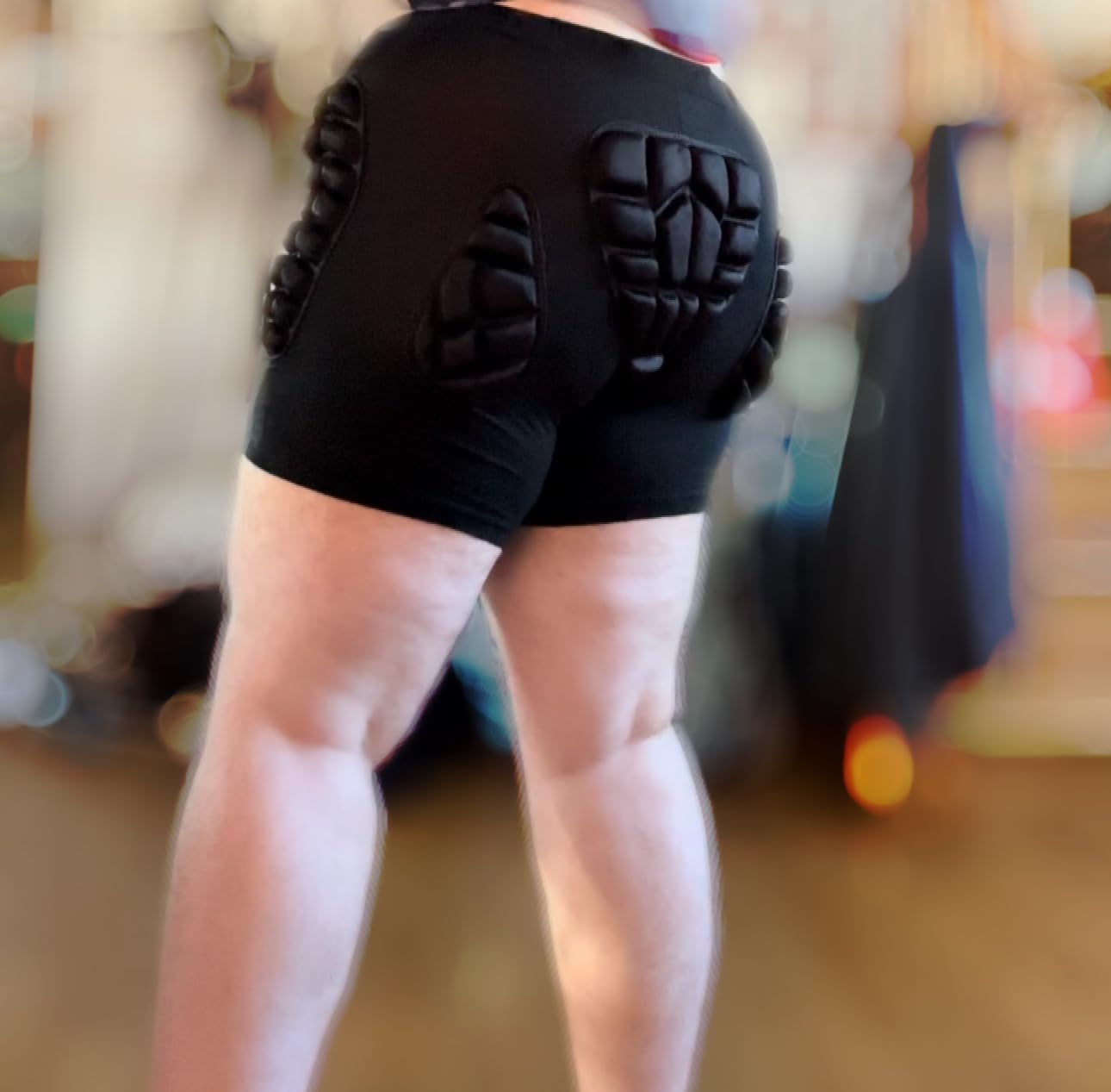 Soared 3D Protection Hip Butt EVA Paded Short Pants Protective Gear Guard Impact Pad Ski Ice Skating Snowboard Black customer photo 2