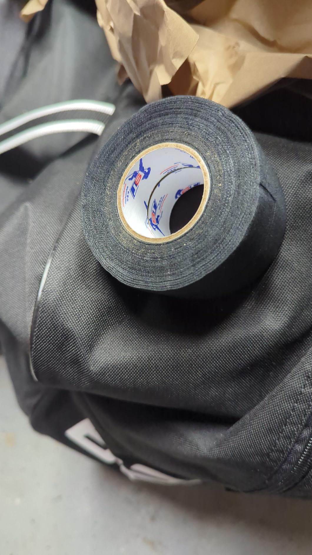 Sports Tape Black Hockey Tape - Stick Tape - 6 Rolls - 1 Inch Wide, 20 Yards Long (Cloth) - Made in North America Specifically for Hockey customer photo 1