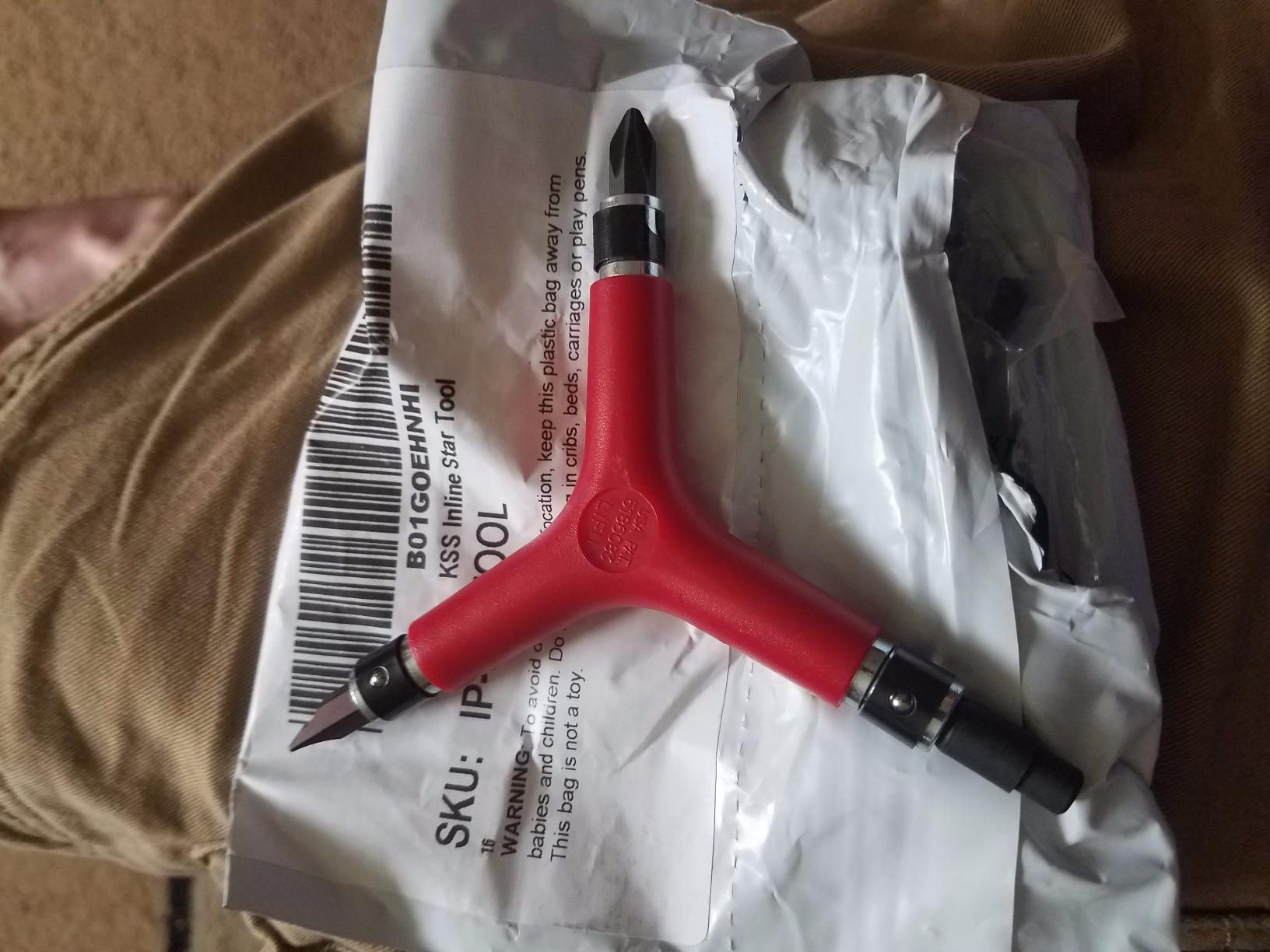 KSS Inline Skate Tool 5-in-1 with Reversible Bits and Bearing Pusher customer photo 2