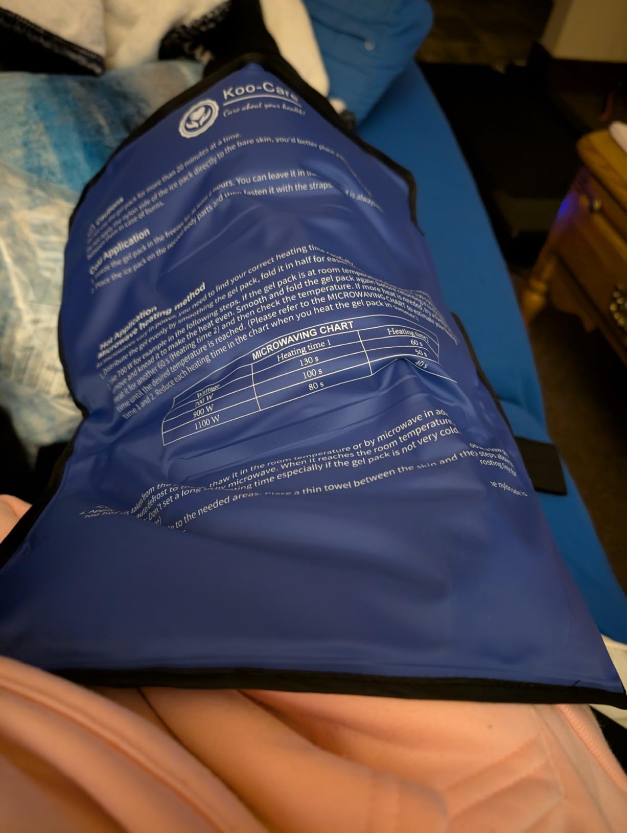 Koo-Care Large Flexible Gel Ice Pack & Wrap with Straps for Hot Cold Therapy - Pain Relief for Shoulder Rotator Cuff, Back, Hip, Knee Replacement Surgery, Shin Splint Injuries Reusable - 11