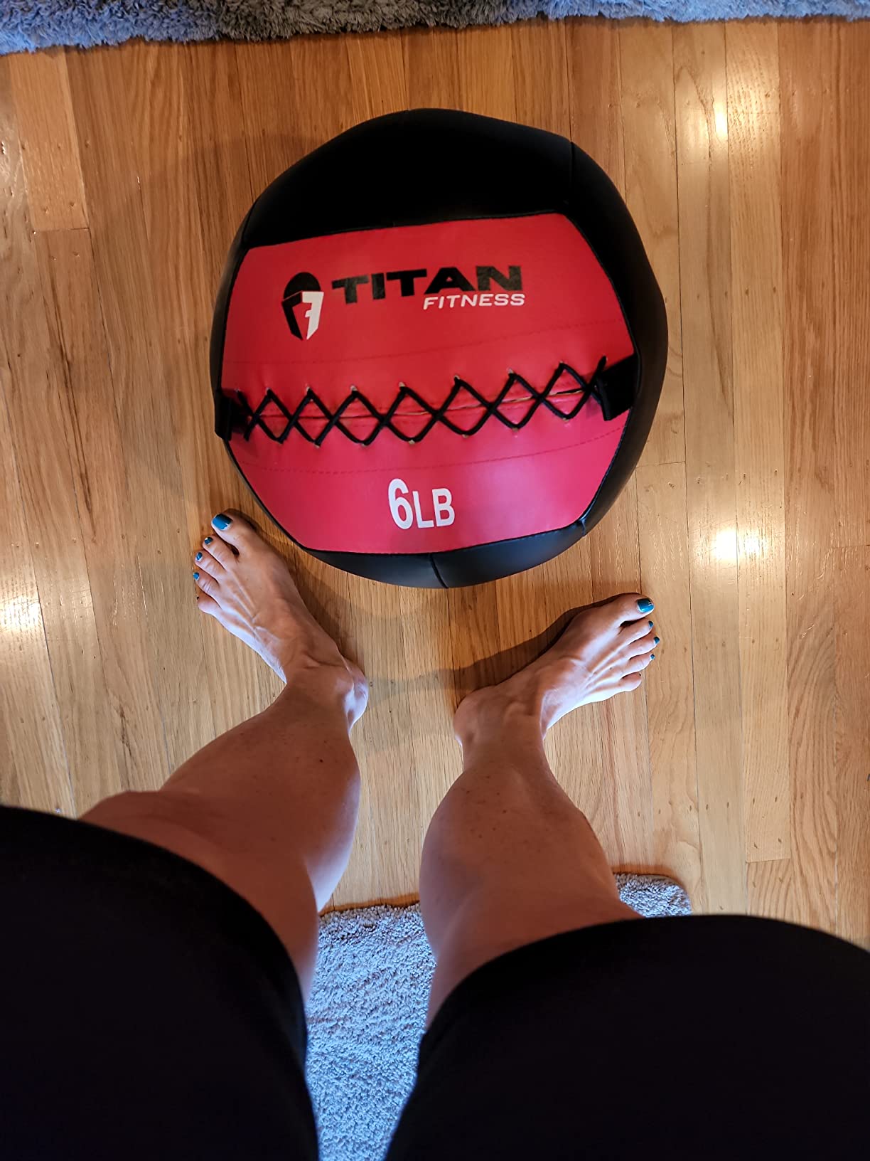 Titan Fitness Soft Leather Medicine Wall Ball Durable, Endurance, Cardio, Core Strength customer photo 2