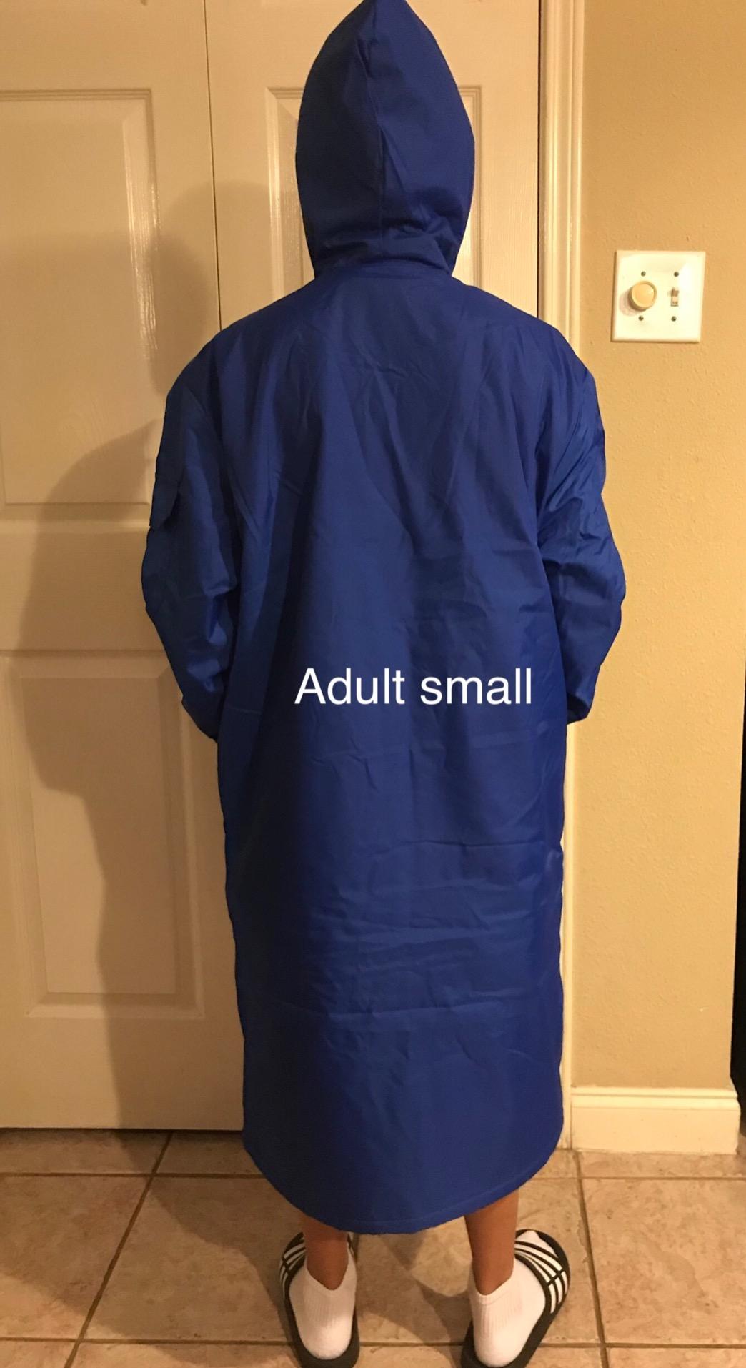 Adoretex Unisex Water Resistant Swim Parka for Adults and Kids Red Lining (PK005) customer photo 2