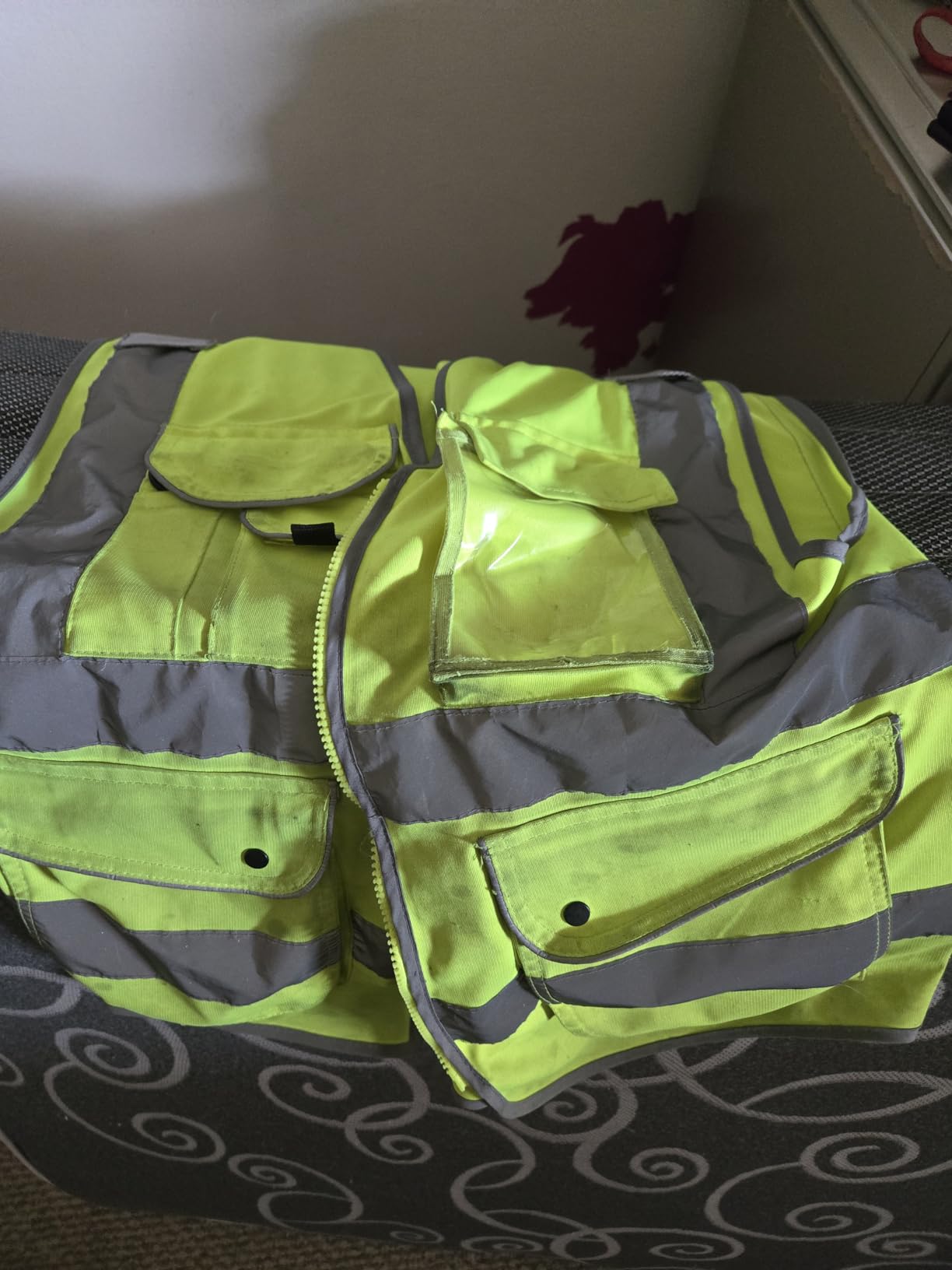 JKSafety 9 Pockets Class 2 High Visibility Zipper Front Safety Vest With Reflective Strips, Meets ANSI/ISEA Standard customer photo 2