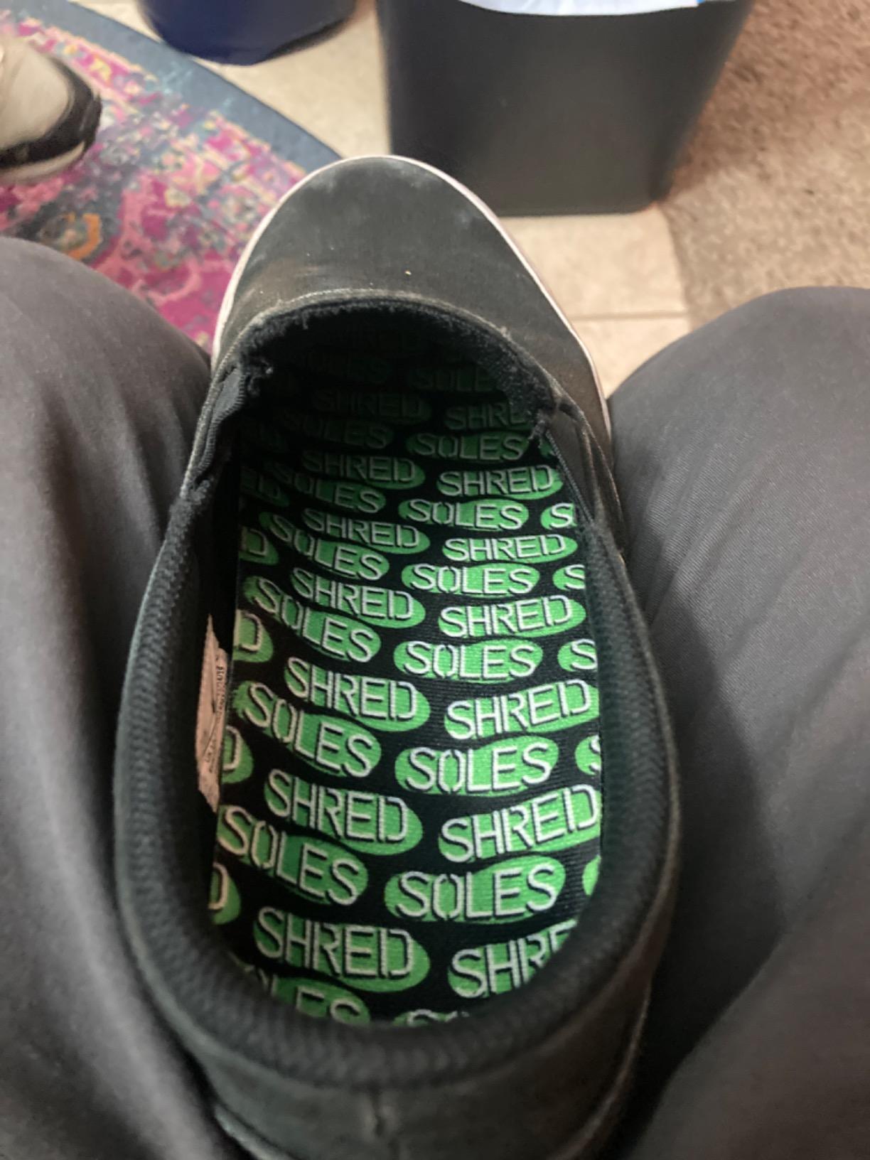 Shred Soles Skateboarding Shoe Insoles - Comfortable Insert, Increases Stability, Impact Resistance, No Stink - Risk Free Guarantee customer photo 1