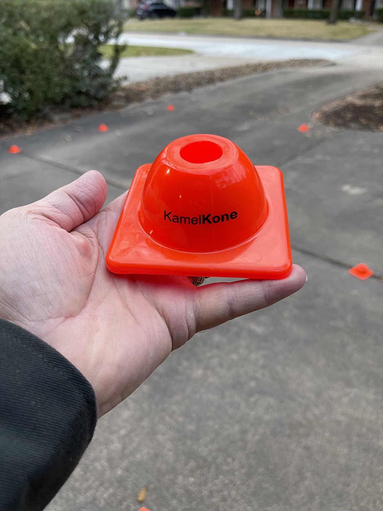 Heavy Duty Agility Training Cones (2 in, 6 in, 9 in, 12 in, 18 in, 28 in) for Sports and Kids Coaching, Multipurpose Field Marker Cones, Soccer, Basketball Drills, Bike, Motorcycle Training customer photo 2