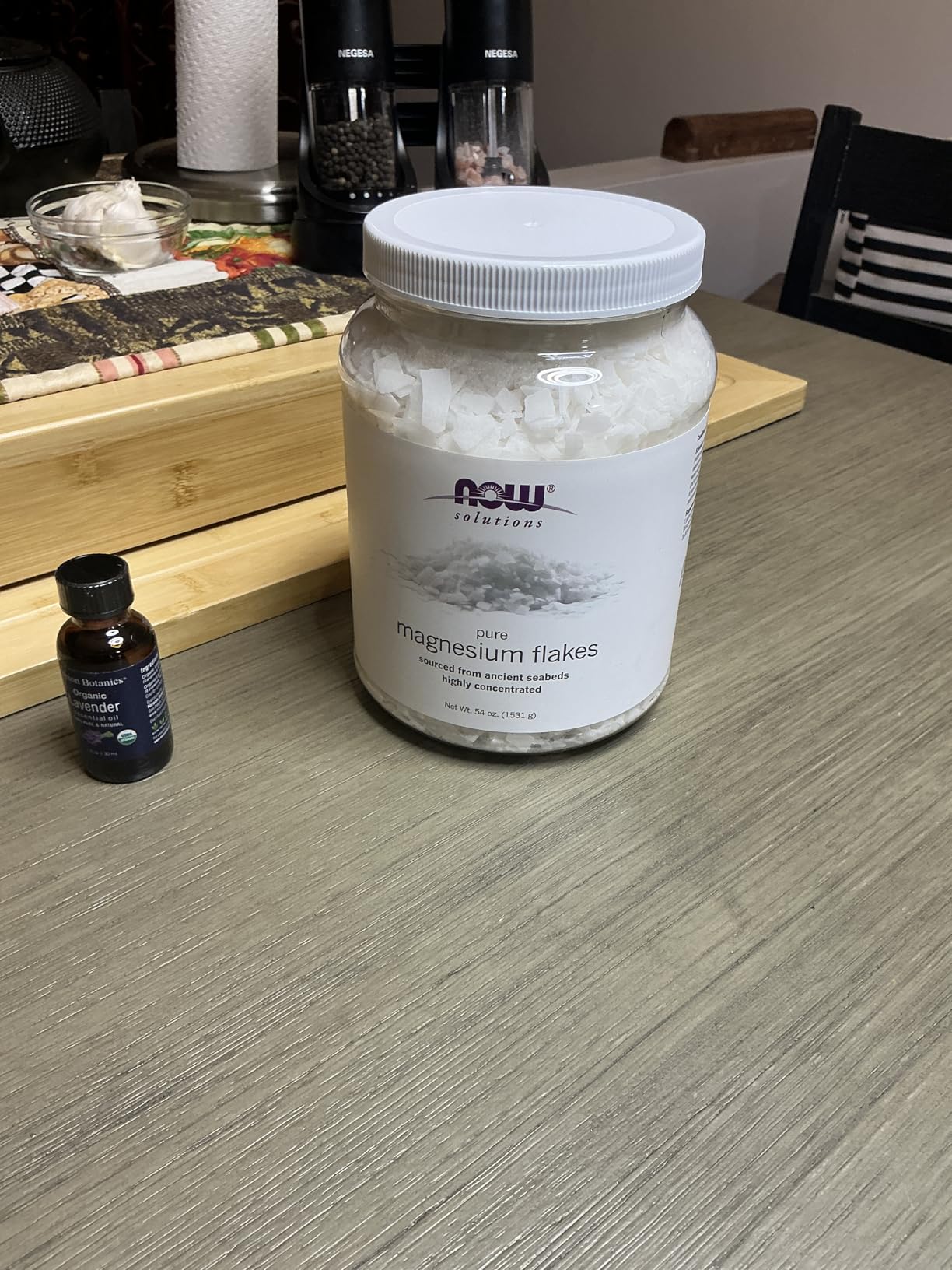 NOW Foods Solutions, Magnesium Flakes, 100% Pure, from the Ancient Zechstein Seabed, Highly Concentrated, 54-Ounce customer photo 1