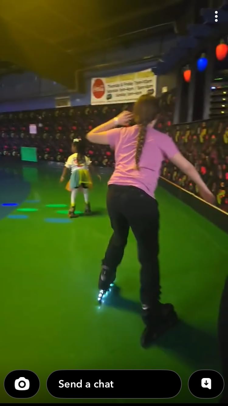 2PM SPORTS Vinal Girls Adjustable Flashing Inline Skates, All Wheels Light Up, Fun Illuminating Skates for Kids Men Adult Women and Boys customer photo 1