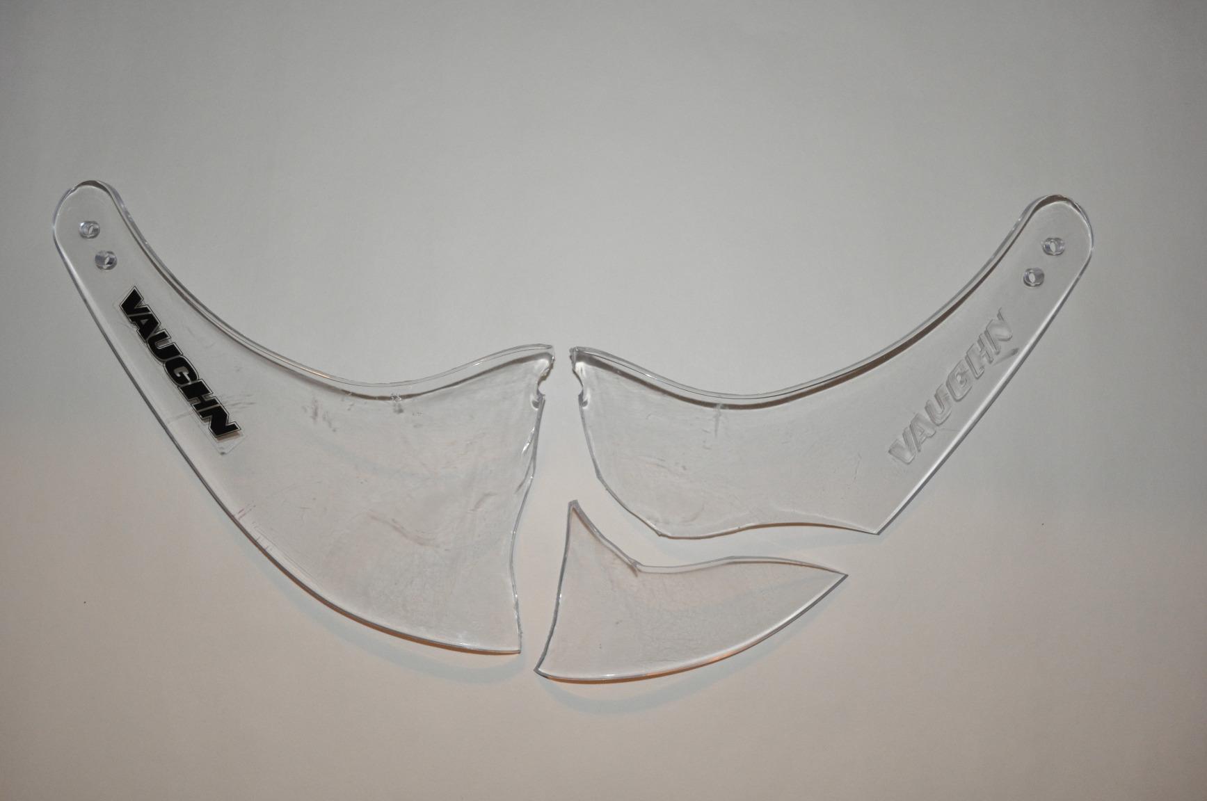 Vaughn VTG 2000 Lexan Goalie Throat Neck Protector - Clear customer photo 1