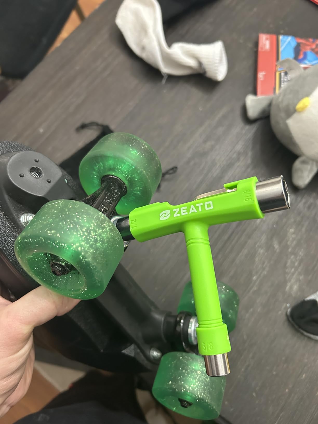 All-in-One Skate Tools Multi-Function Portable Skateboard T Tool Accessory with T-Type Allen Key and L-Type Phillips Head Wrench Screwdriver customer photo 1