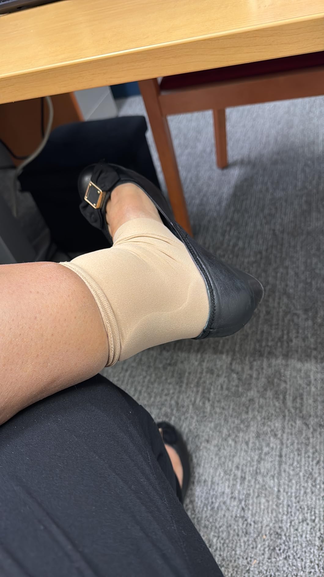 ZenToes Padded Skate Socks for Lace Bite Protection - 1 Pair - for Hockey, Skating and Tall Boots customer photo 1