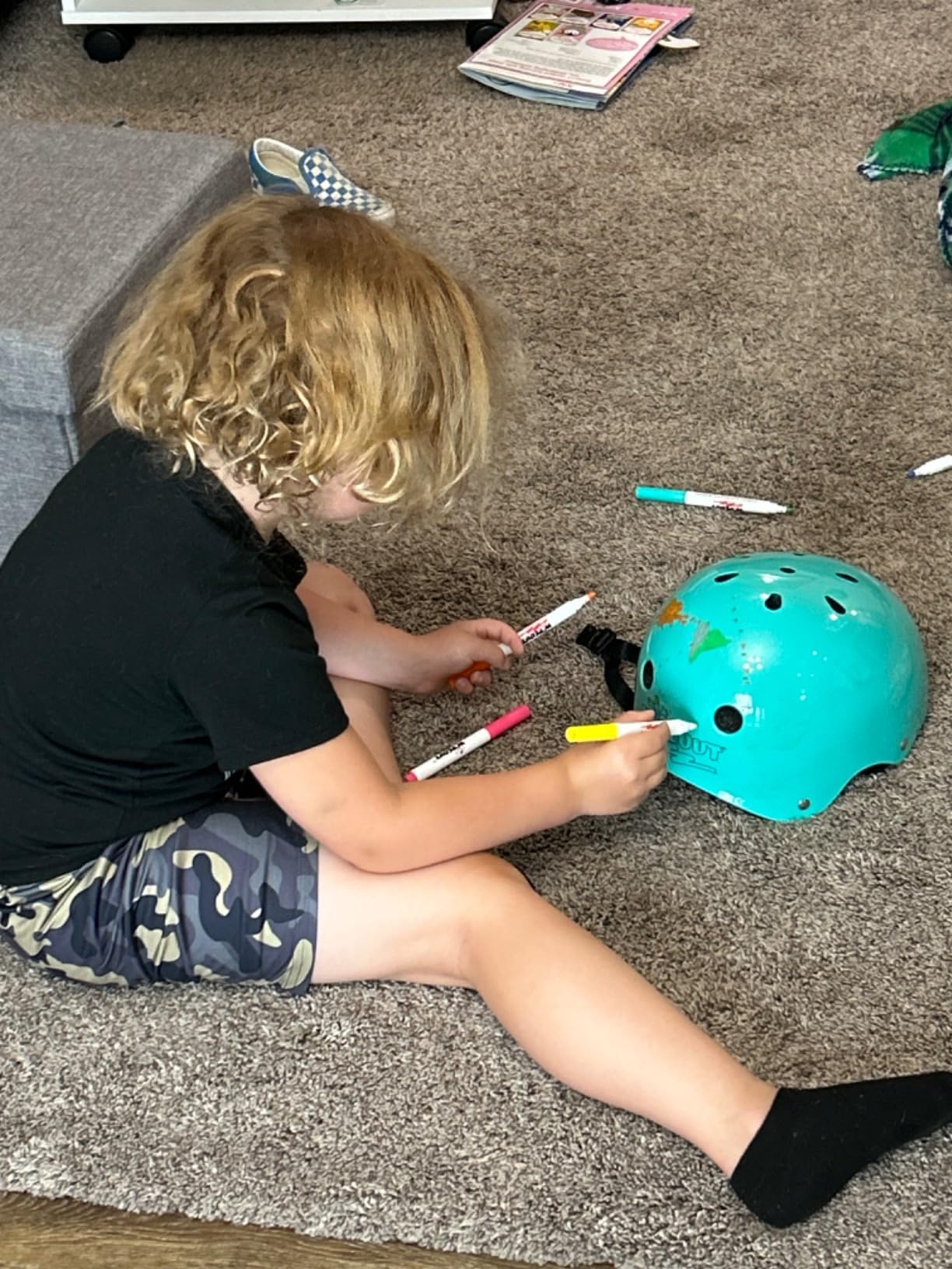 Wipeout Dry Erase Kids Helmet - Ideal for Bike, Skate, Scooter, in-Line Skating and Rollerblading customer photo 1