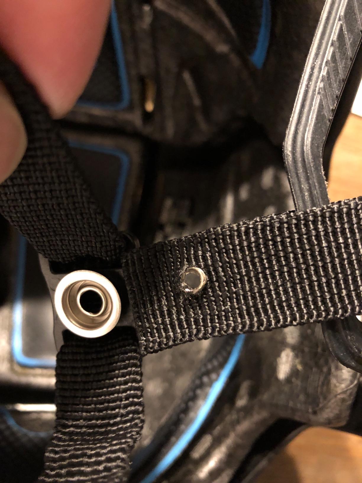 Hockey Helmet Chin Strap with Single Snap customer photo 2