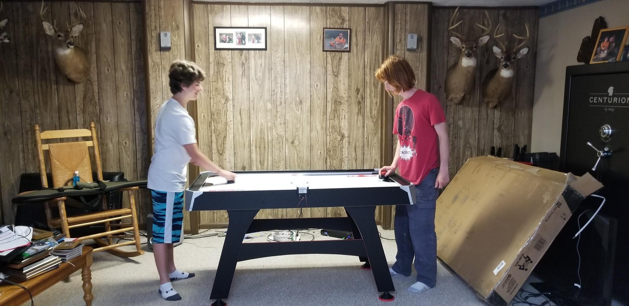 MD Sports Air Hockey Table with Arcade Electronic Scorer customer photo 1