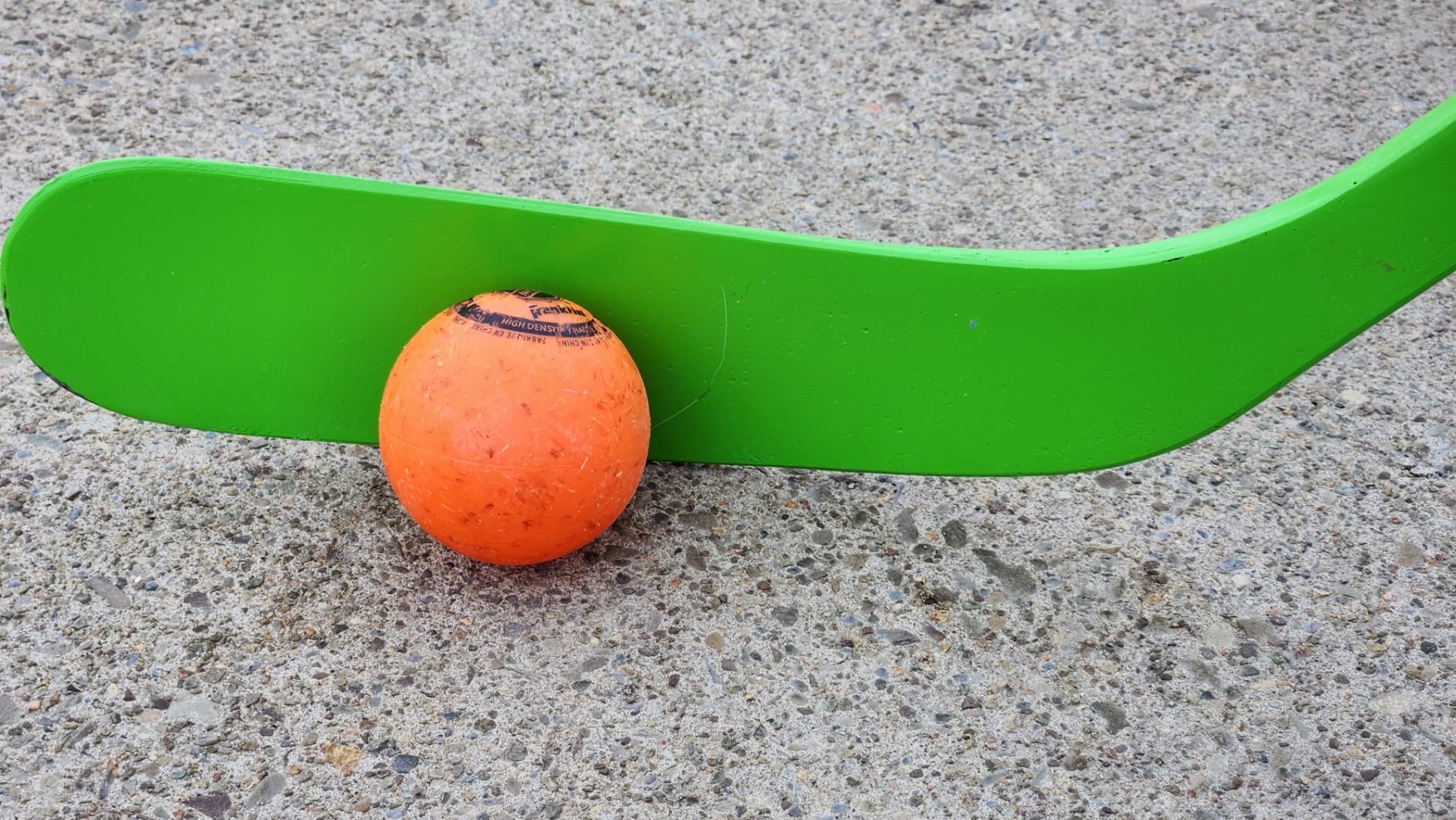 Franklin Sports Street Hockey Sticks - Ambush Junior Street Hockey Stick - Wood and Fiberglass Shaft - ABS Blade - One Piece Stick customer photo 2