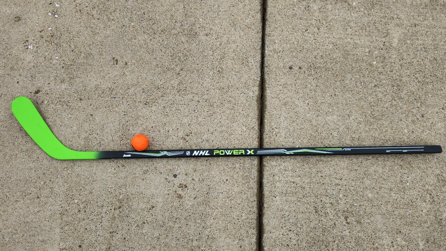 Franklin Sports Street Hockey Sticks - Ambush Junior Street Hockey Stick - Wood and Fiberglass Shaft - ABS Blade customer photo 2