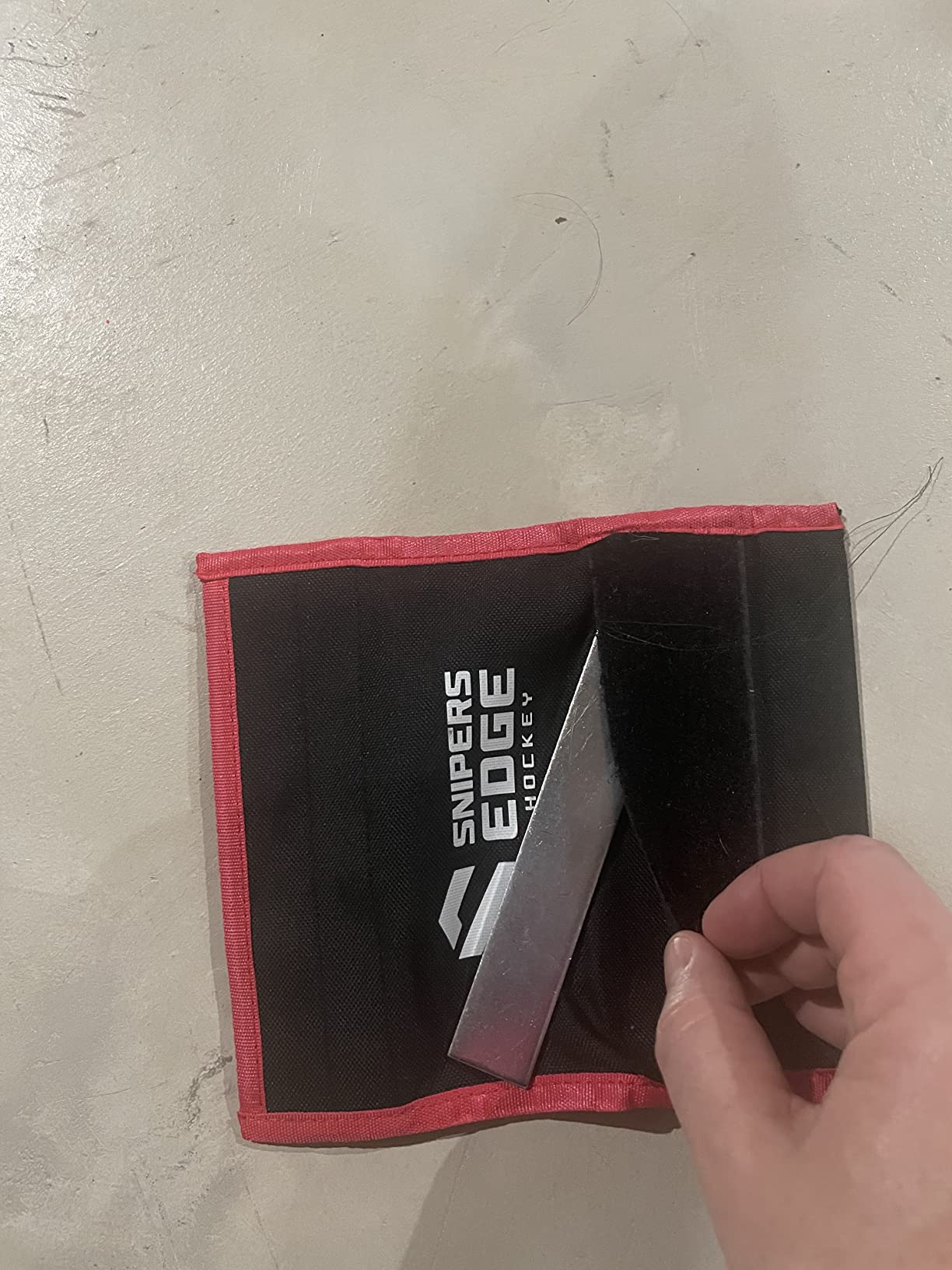 Snipers Edge Hockey - Stick Weight - 6.7 Ounce Weight - Velcro Weight that Goes Along the Blade customer photo 1