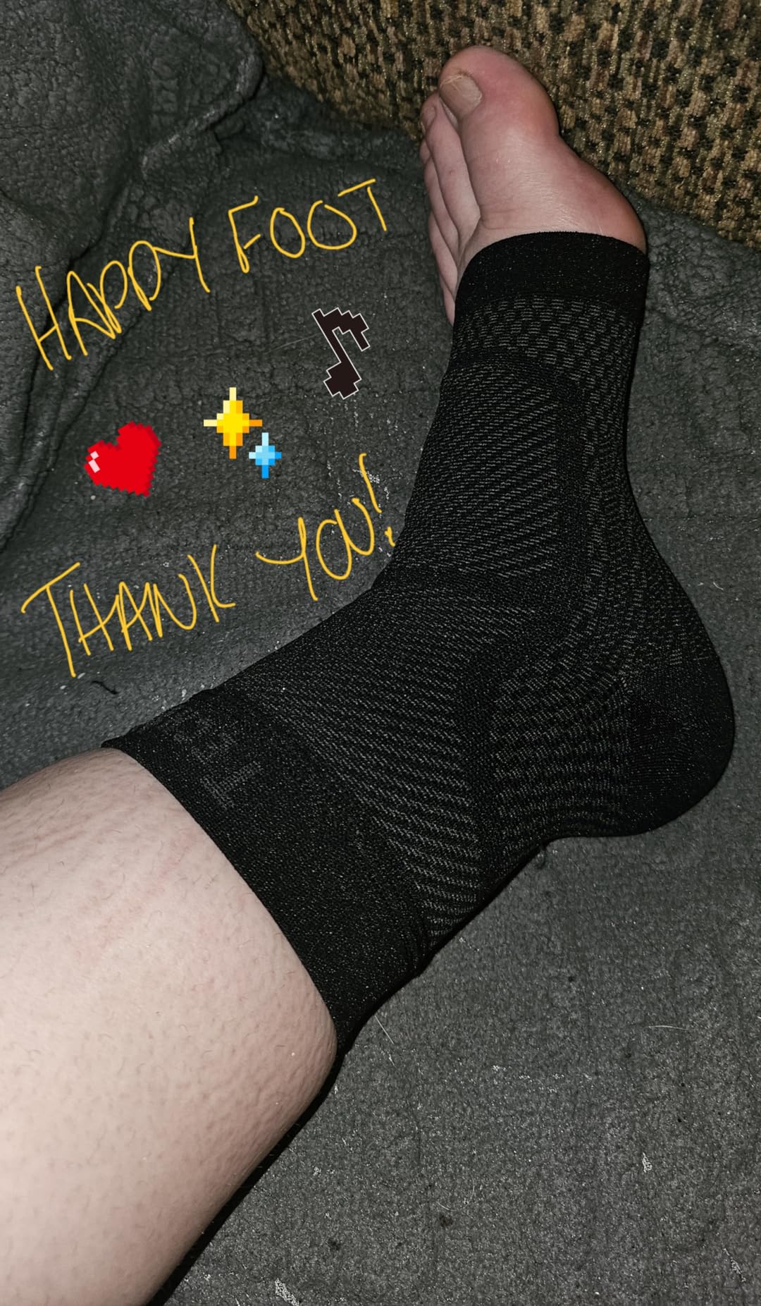 TechWare Pro Ankle Brace Compression Sleeve - Plantar Fasciitis Sock. Relieves Achilles Tendonitis. Foot Arch Support Reduces Joint Pain, Swelling & Heel Spur Pain. Injury Recovery Braces for Sports customer photo 2