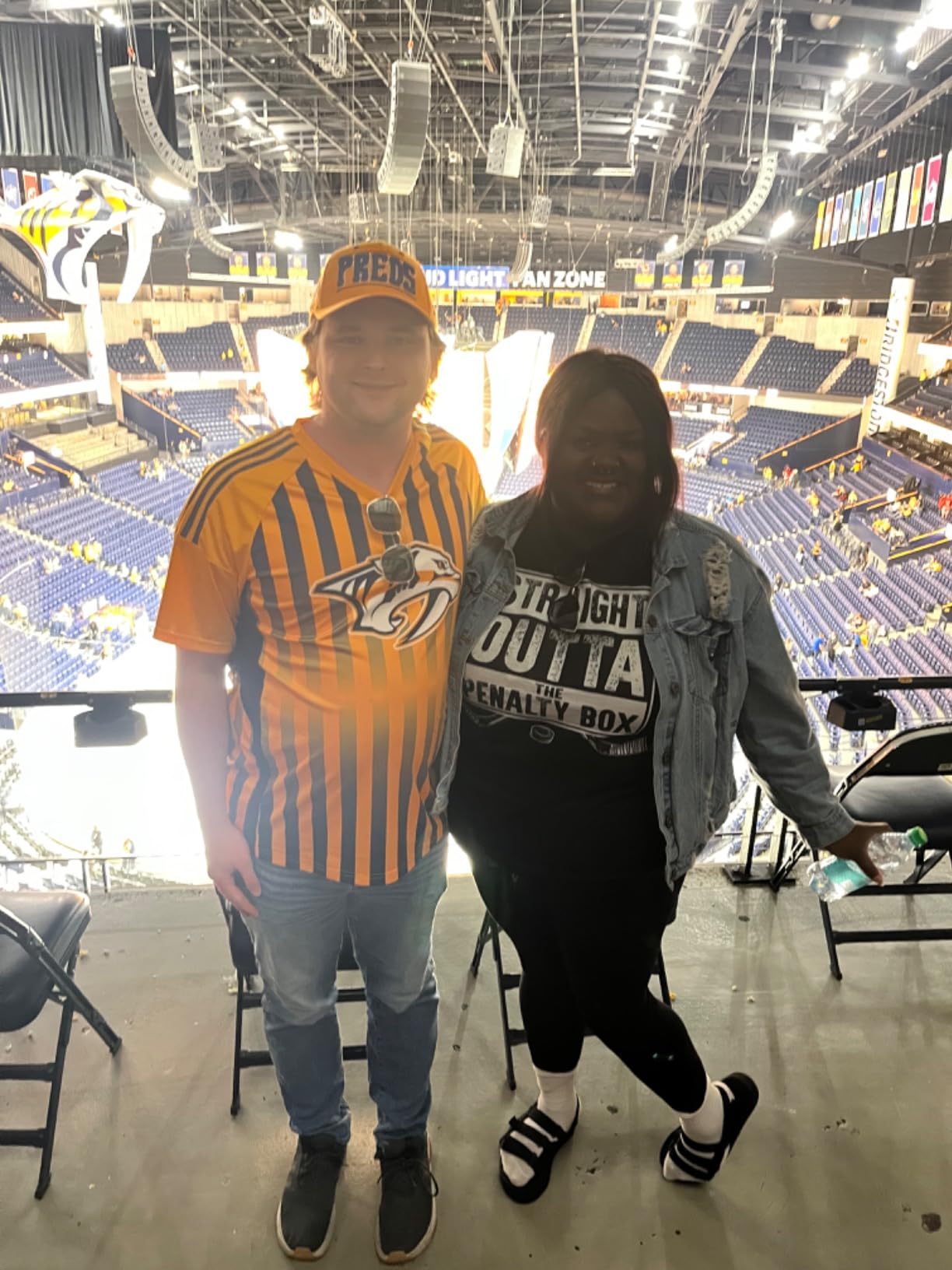 Ice Hockey Player Gift Straight Outta The Penalty Box T-Shirt customer photo 2