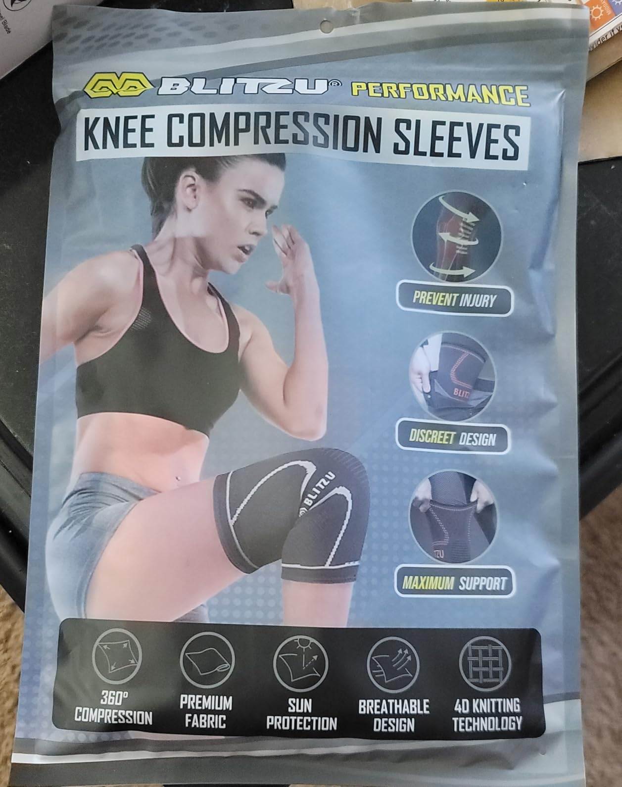 Knee Brace for Meniscus Tear 2 Pack, Knee Compression Sleeve for Men and Women, Knee Support for Arthritis, Swelling, Inflammation, ACL, Pain Relief, Running, Workout, Sports and Recovery customer photo 2