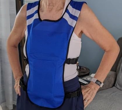 CHILLSWIFT Cooling Vest for Men & Women - Adjustable Lightweight Ice Vest, S-XXL, Includes 8 Ice Packs customer photo 2