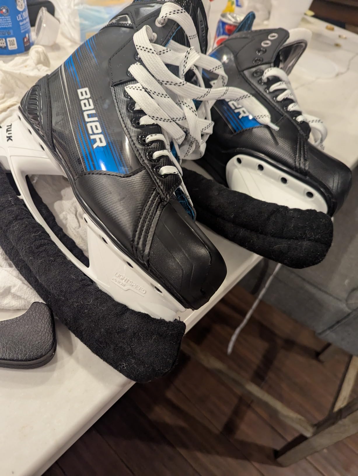 Athletico Ice Skate Blade Covers - Guards for Hockey Skates, Figure Skates, and Ice Skates - Skating Soakers Cover Blades from Youth to Adult Size customer photo 2