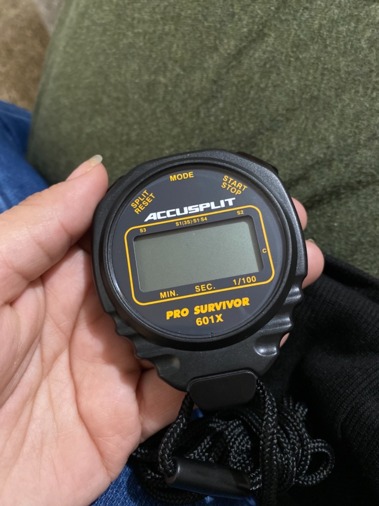 ACCUSPLIT Pro Survivor A601X Stopwatch, Black customer photo 1