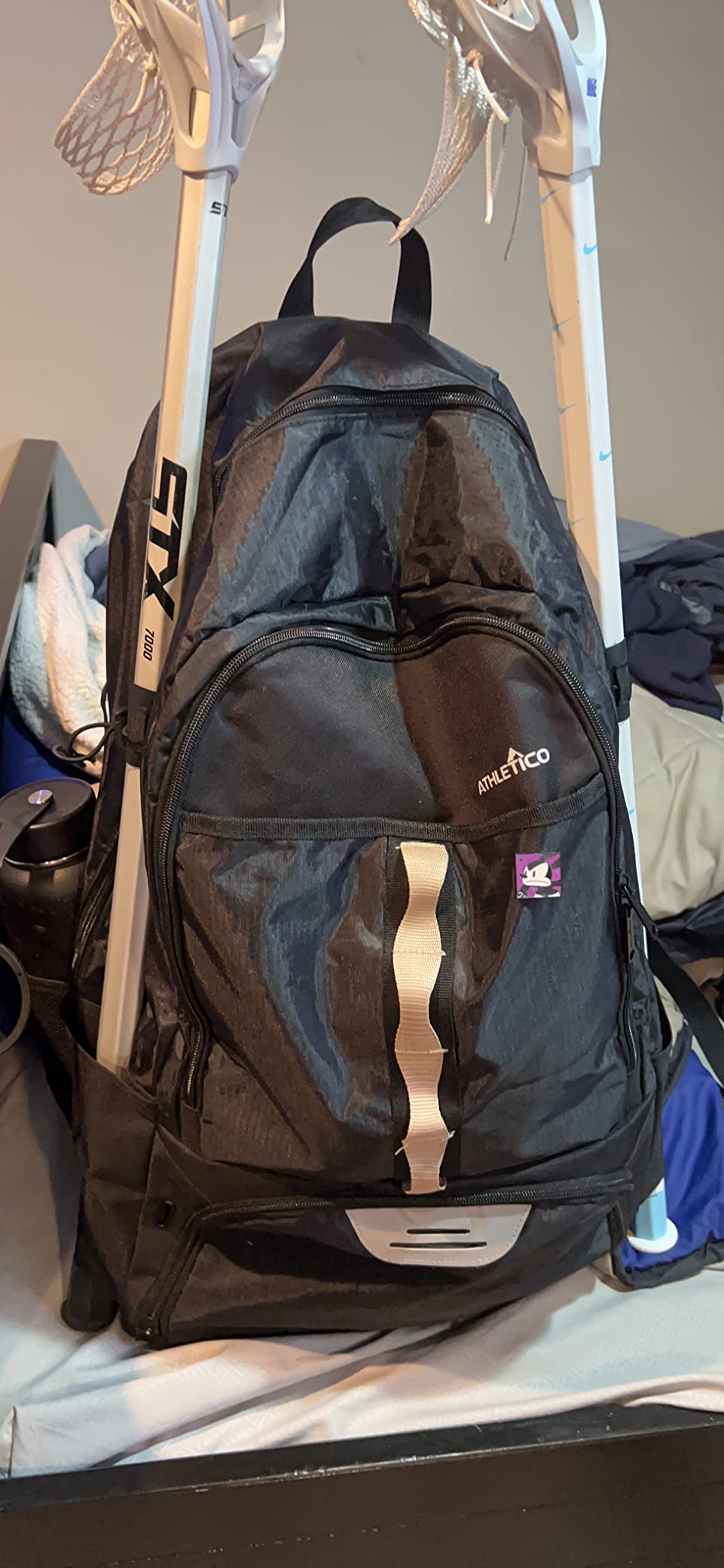 Athletico Lacrosse Bag - Extra Large Backpack for Field Hockey Equipment - Two Stick Holders and Separate Cleats Compartment customer photo 1