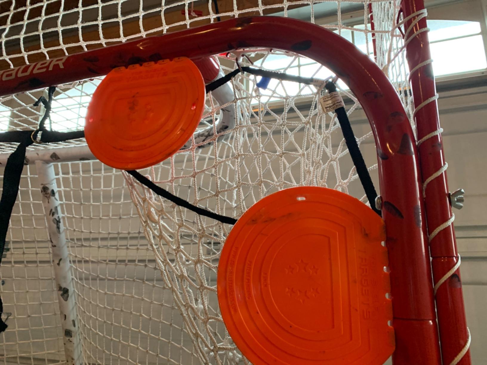 Top Shelf Targets 4 Pack Magnetic Hockey & Lacrosse Goal Targets - 8-Inch Orange customer photo 2