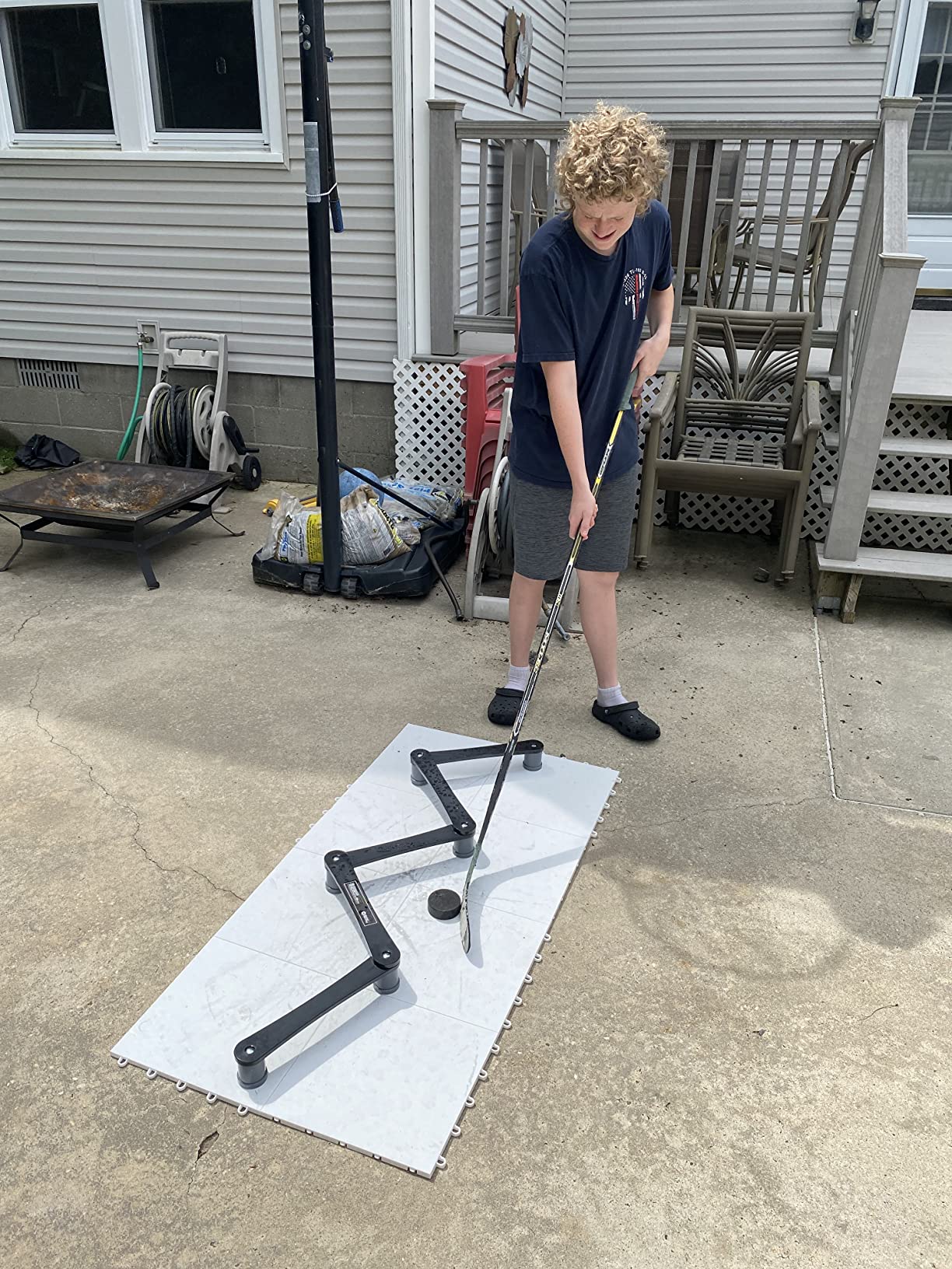 Better Hockey Extreme Stickhandling Trainer - Professional Quality Sports Training Aid for Stick Speed, Timing, and Puck Control, Can be Used On and Off Ice, 67 x 2.5 Inches customer photo 2