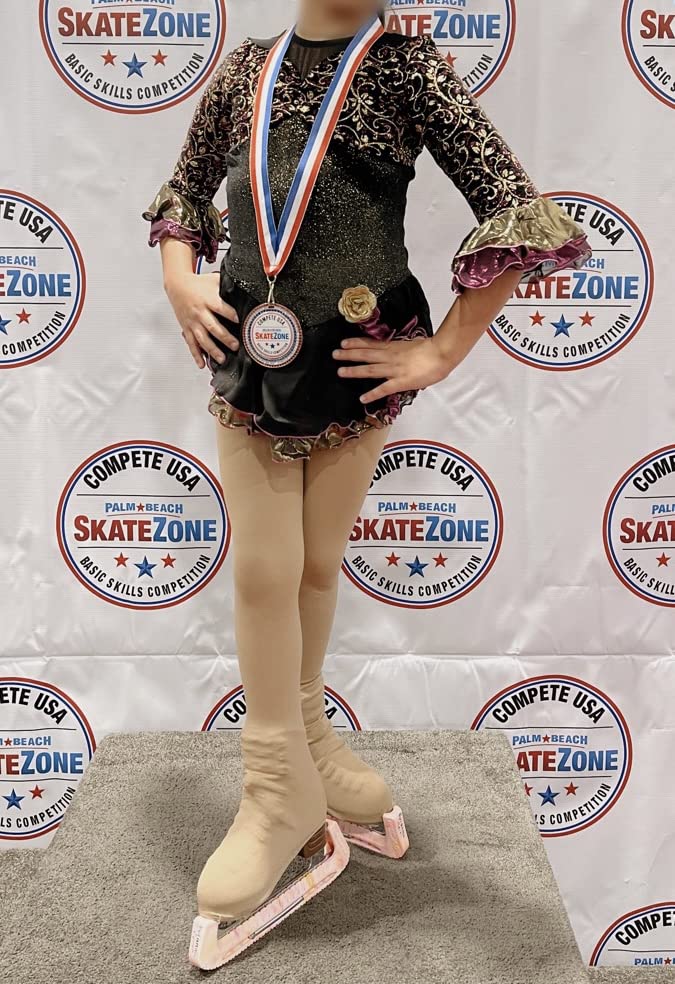 Ice Skate Figure Skating Tights Over The Boot Crystal for Child Women customer photo 2