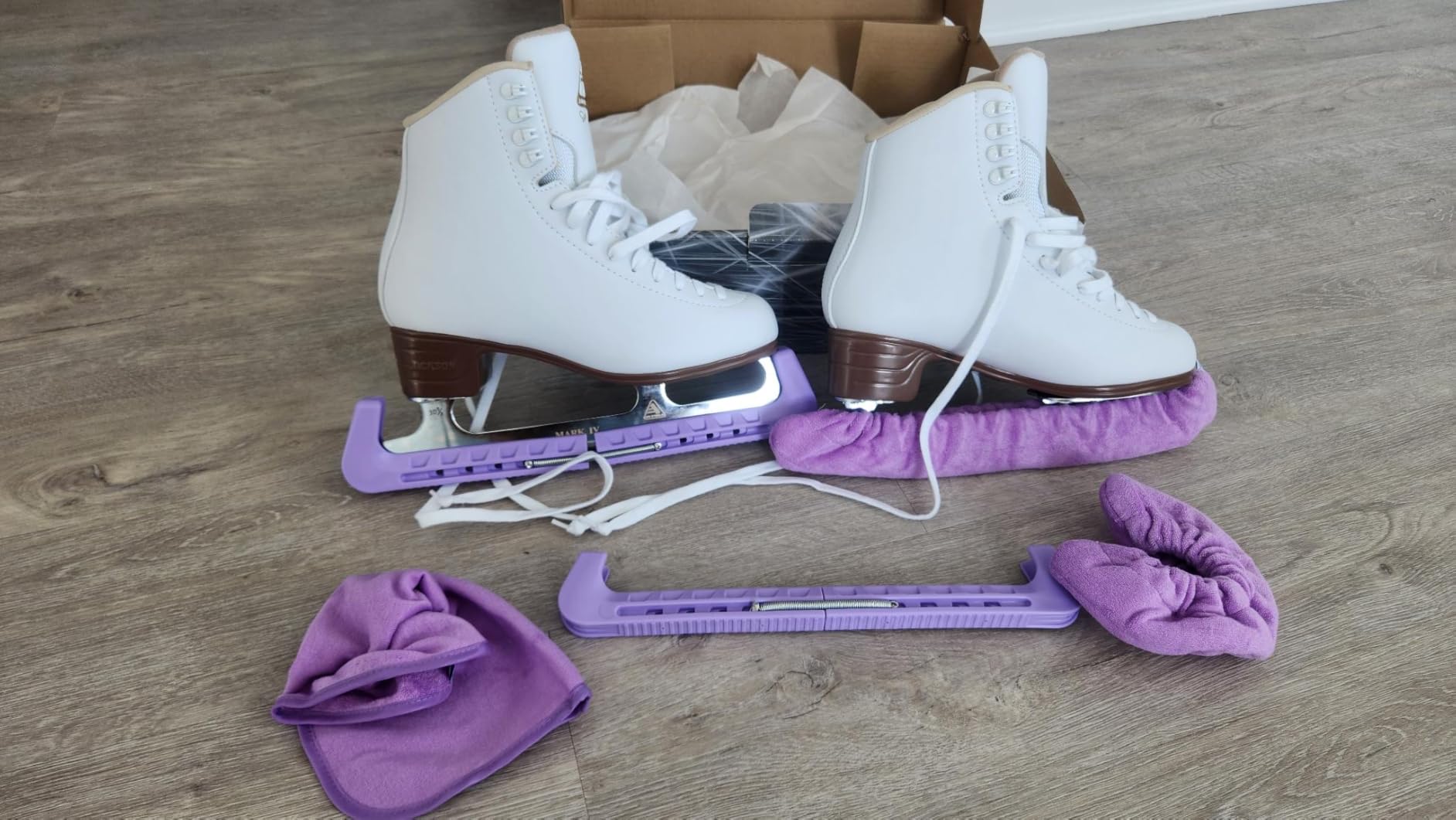 CRS Cross Skate Guards, Soakers and Towel Gift Set - Ice Skating Guards and Soft Skate Blade Covers for Figure Skating or Hockey customer photo 2