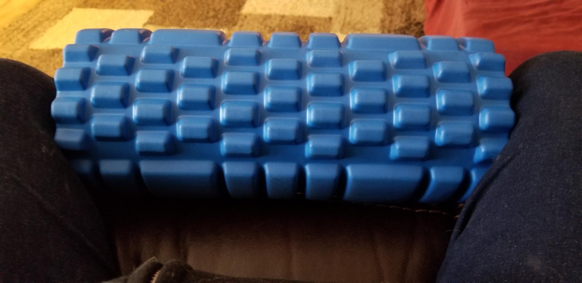RumbleRoller Basic Bumpy Foam Roller, Solid Core EVA Foam Roller with Grid/Bump Texture for Deep Tissue Massage and Self-Myofascial Release customer photo 1