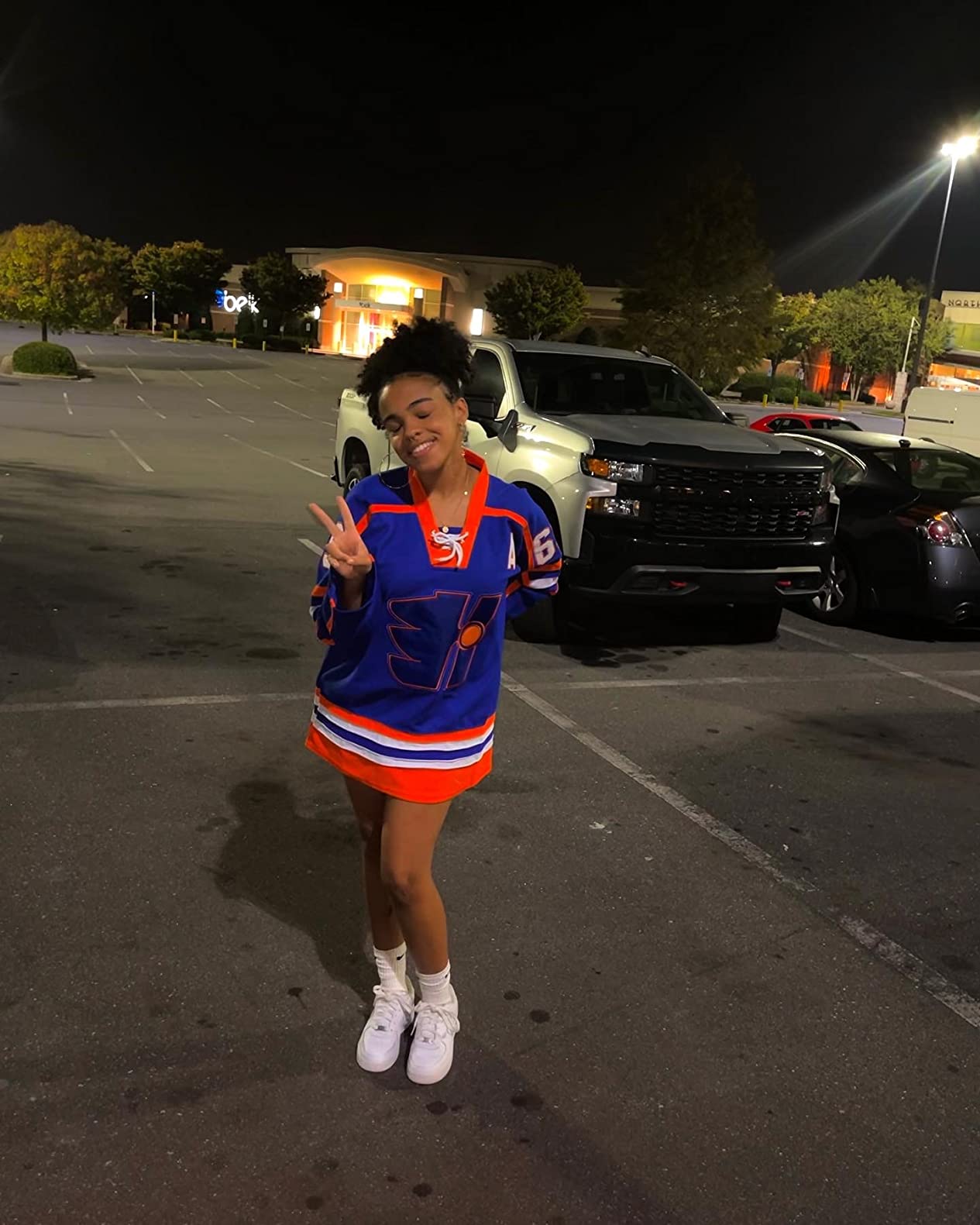 Doug The Thug #69 Glatt Halifax Highlanders Hockey Jersey Blue customer photo 1