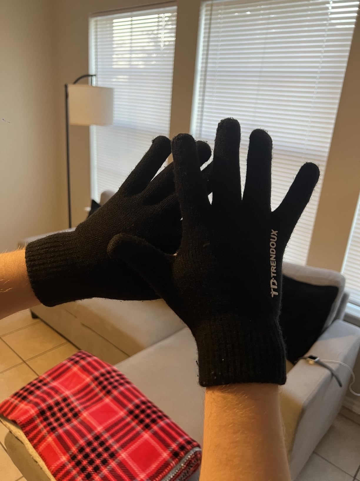 TRENDOUX Winter Gloves for Men Women - Upgraded Touch Screen Cold Weather Thermal Warm Knit Glove for Running Driving Hiking customer photo 2