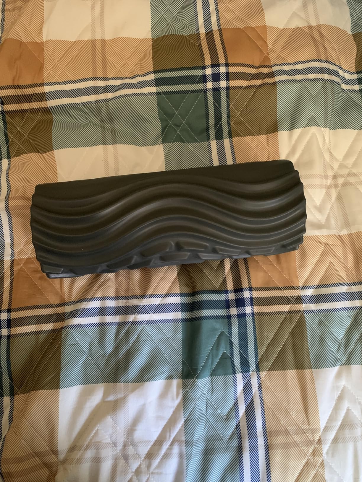 FITINDEX Vibrating Foam Roller for Back Pain, 5-Speed Muscle Massage, Exercise, Muscles Deep Tissue, Physical Therapy, Pilates, Yoga, Rechargeable, Travel Portable, Gray customer photo 2