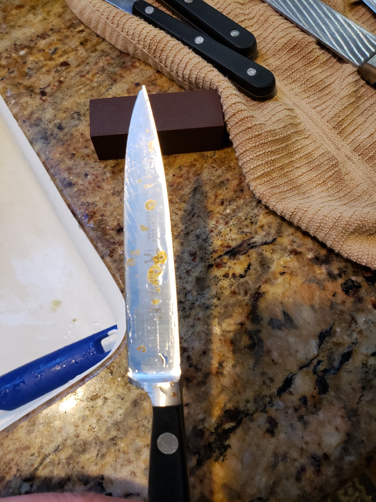 Dalstrong Premium Rust Remover & Eraser - Knife Maintenance and Care - For Knives, Scissors, Stainless Steel Pots and Pans, Whetstones - Sharp Polish for Tools - Calcium Carbonate customer photo 2