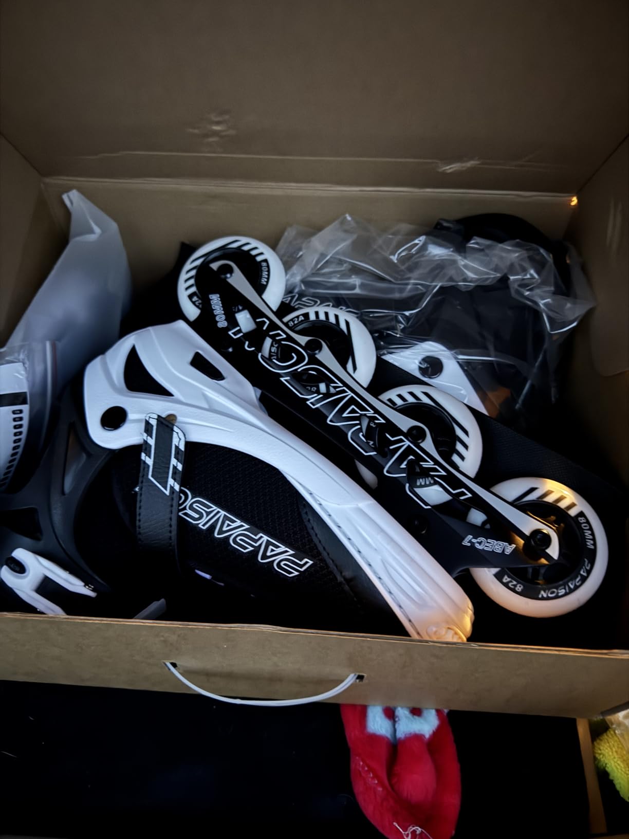 PAPAISON Adjustable Inline Skates for Kids and Adults with Full Light Up Wheels, Outdoor Roller Skates for Girls and Boys, Men and Women customer photo 1